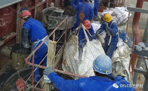 窯爐澆注料砌筑